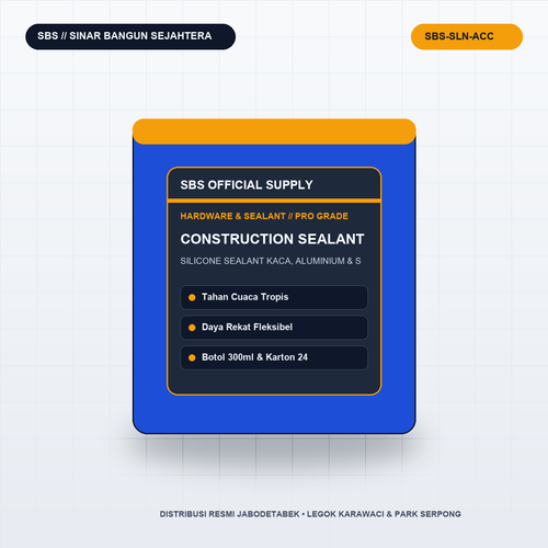 Construction Silicone Sealant — Lem Kaca, Kusen Aluminium & Sanitari Tahan Cuaca
